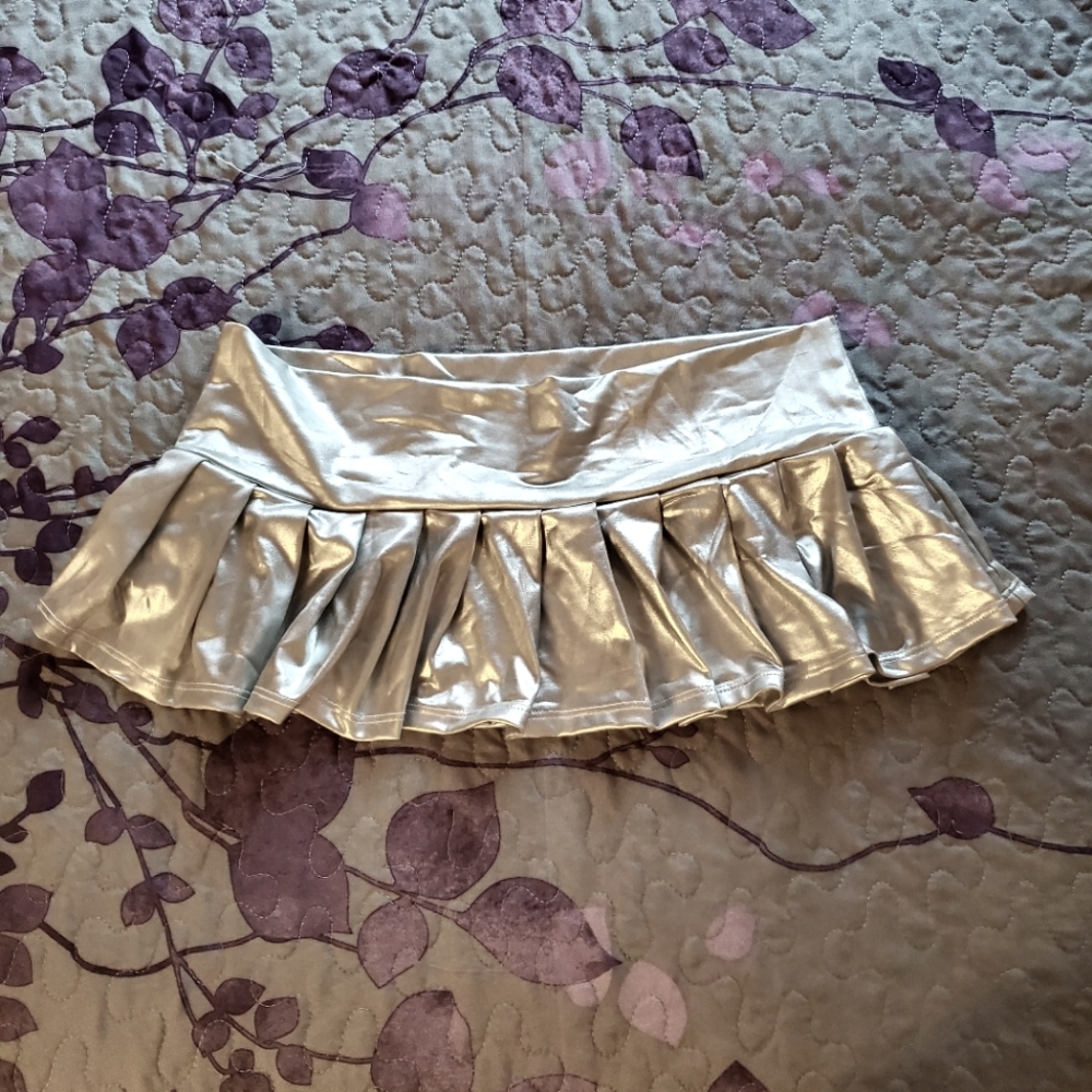Silver Mini Skirt BodyRage